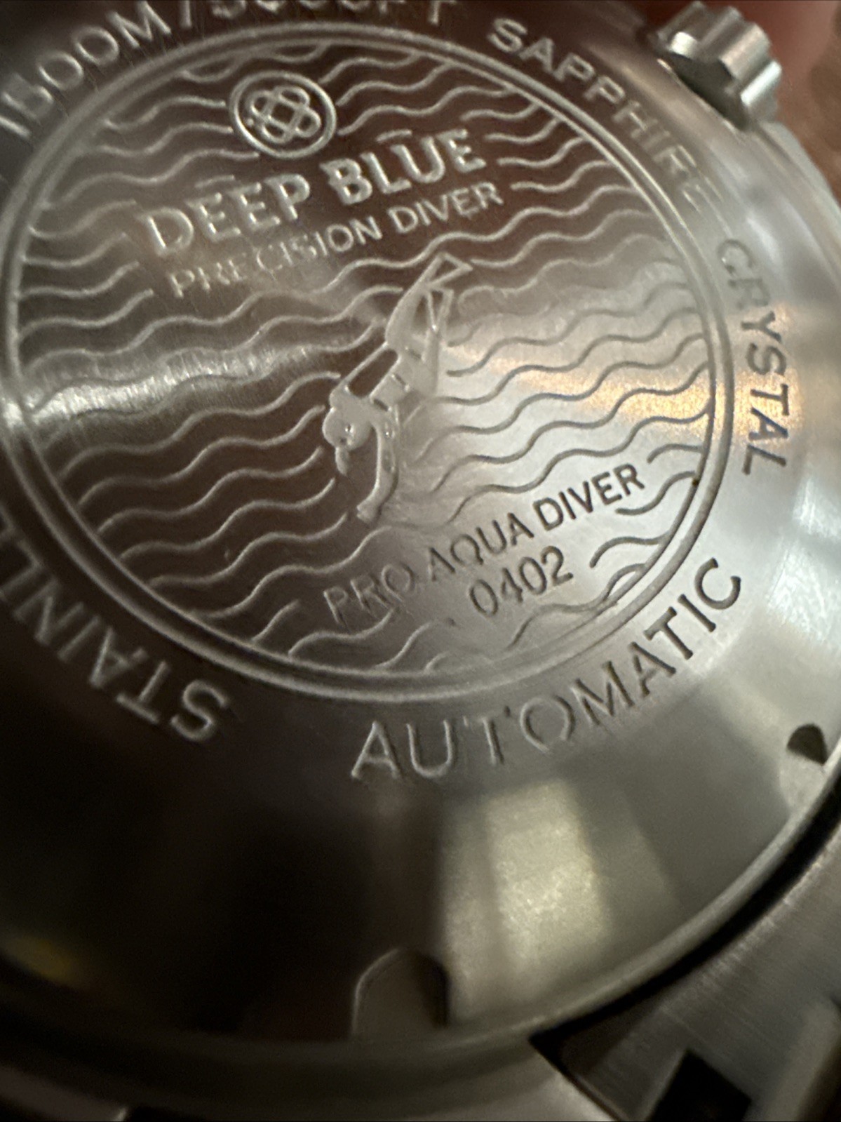 Deep Blue 0402 Pro Aqua Helium Safe Automatic Diver Orange Dial Day Date