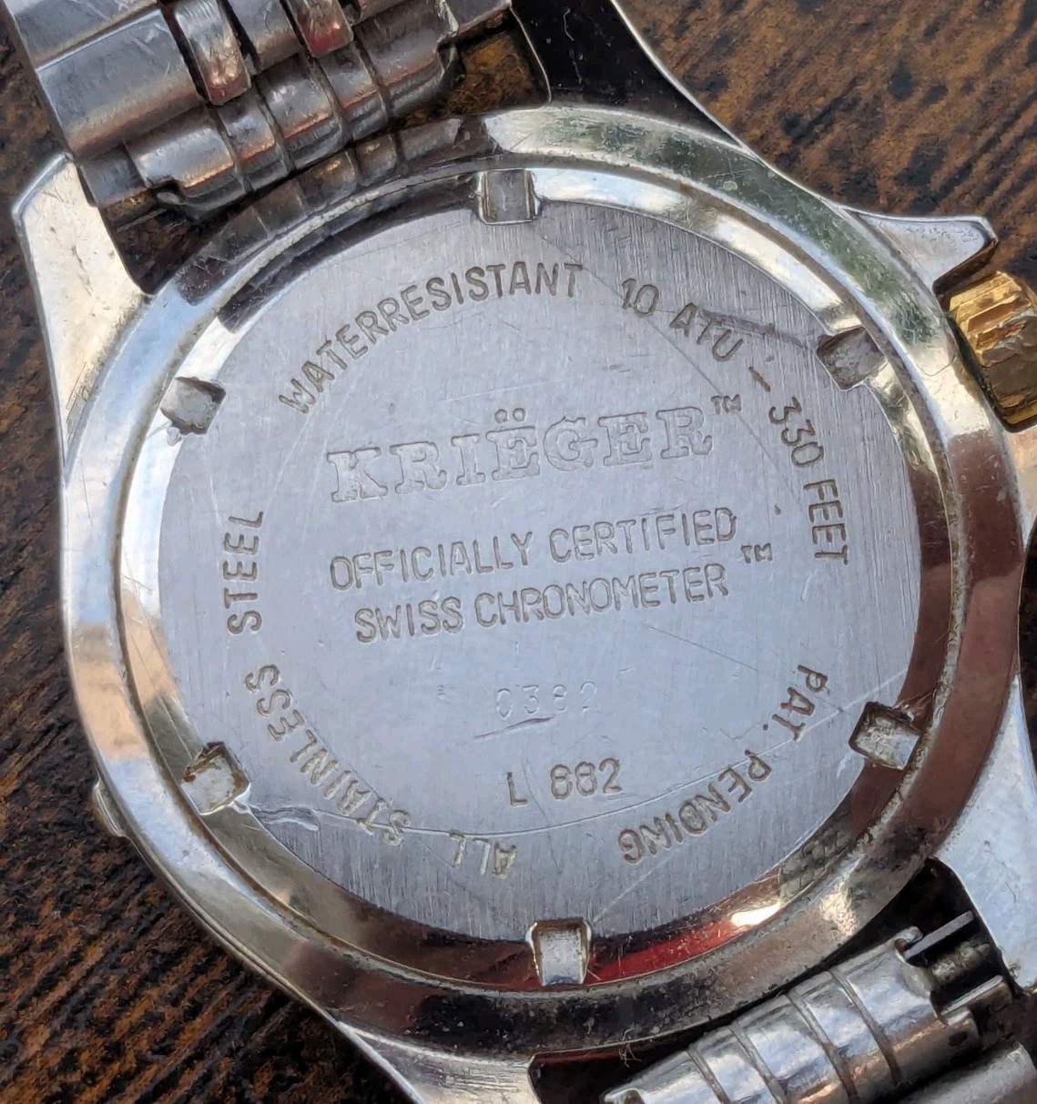 Krieger L882 Tidal Chronometer Ladies Watch w/ New Battery