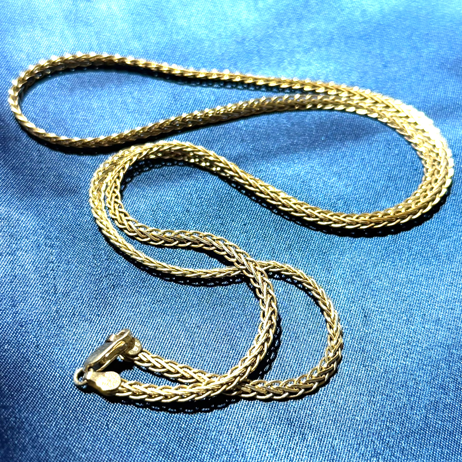 MILOR 925 Sterling Silver 26in Spanish Link Chain Necklace Italy 15g Pre-owned