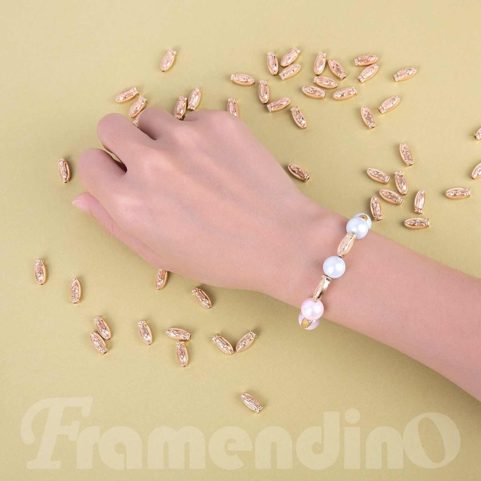 Framendino 60 Virgin Mary Charms Gold