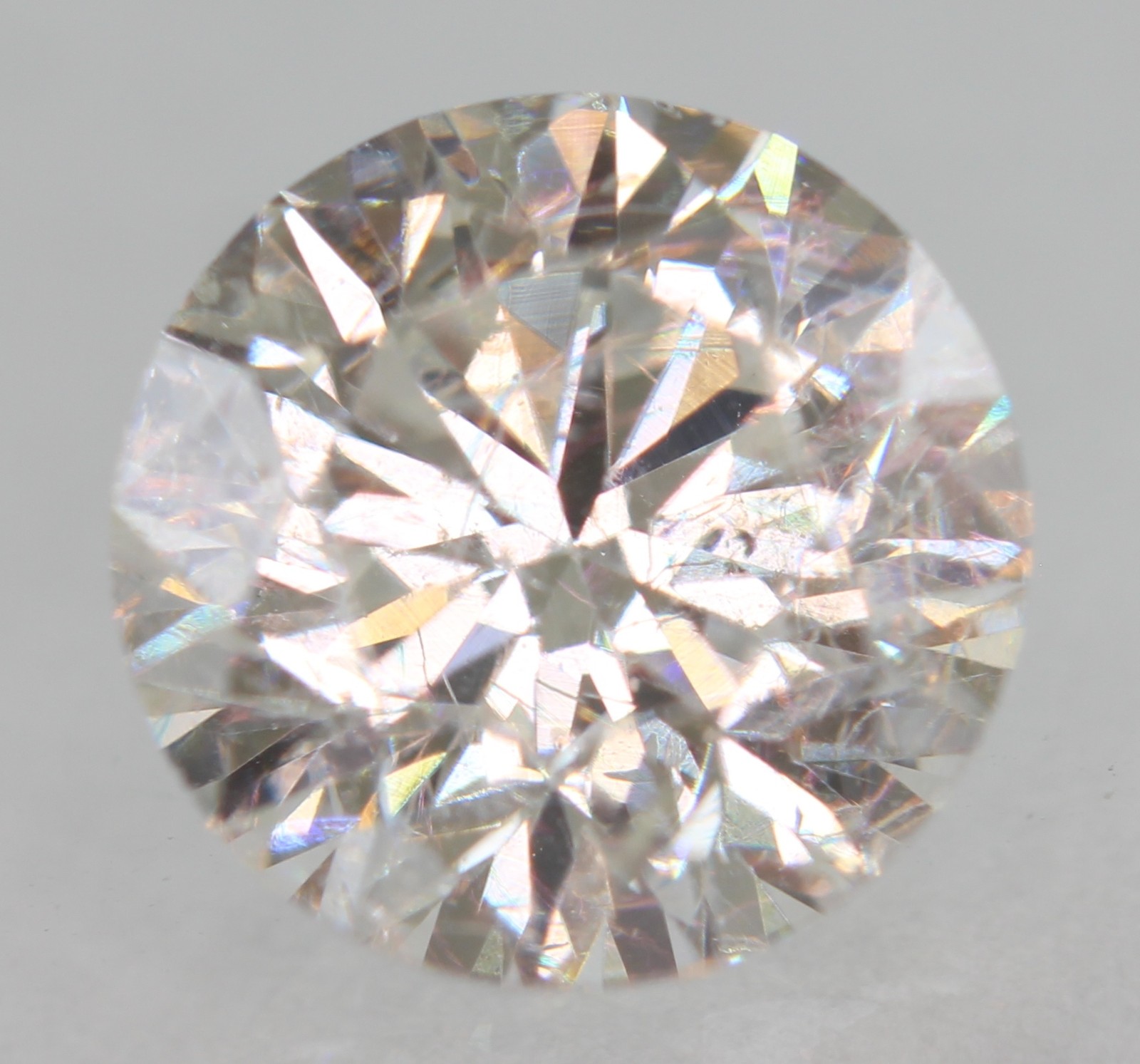 Certified 1.08 Carat F VS2 Round Brilliant Natural Enhanced MINED Diamond 6.47mm