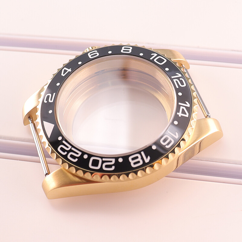 40mm Stainless Watch Case Sapphire Bezel Insert For Seiko NH34 NH35 NH36 ETA2824