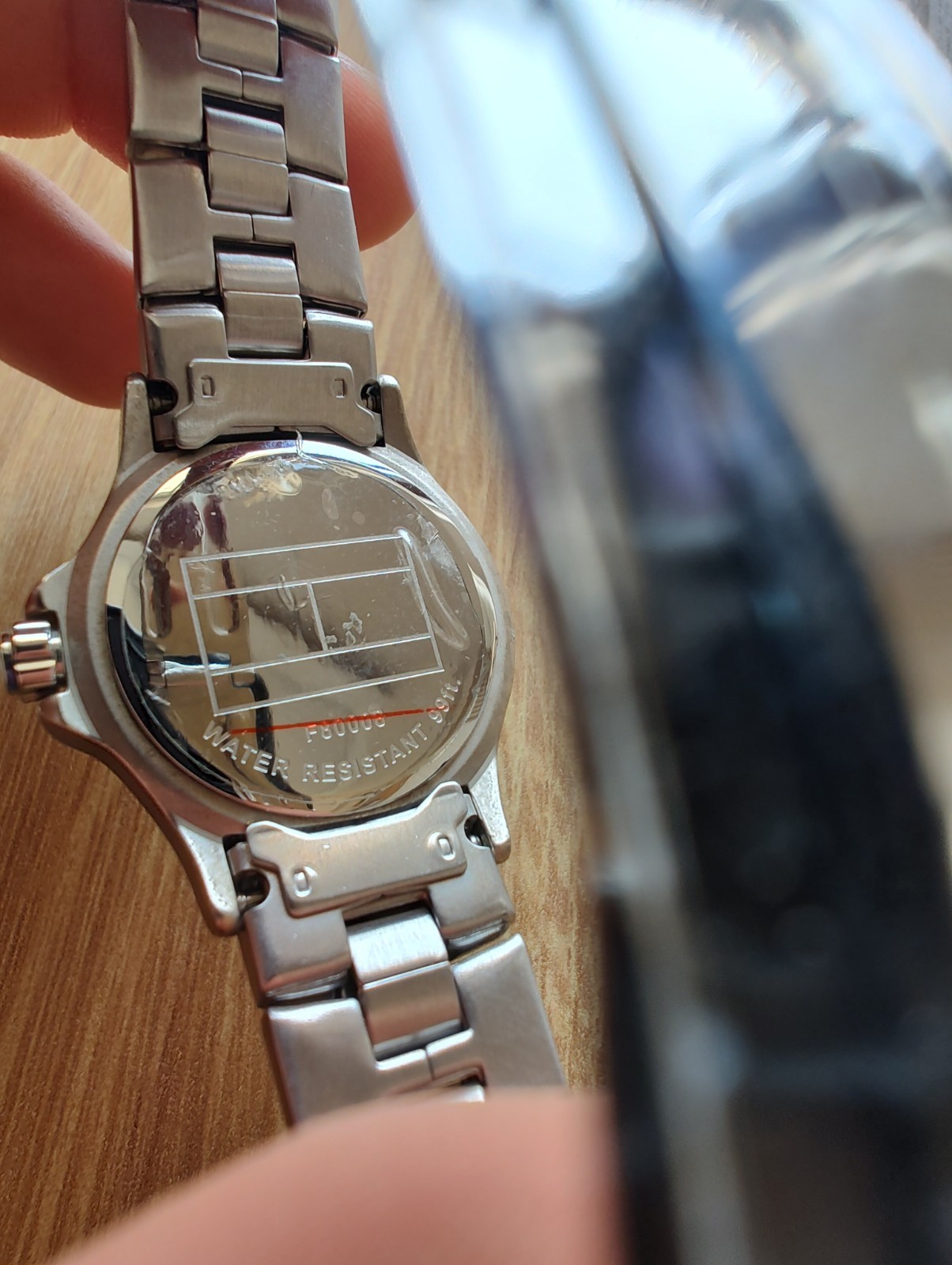 NOS Vintage Tommy Hilfiger Women’s Watch Two Tone White Dial Ref F80008 Ronda