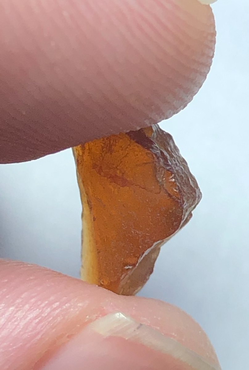 59 carat Natural facet rough quality hessonite garnet from Africa loose gemstone