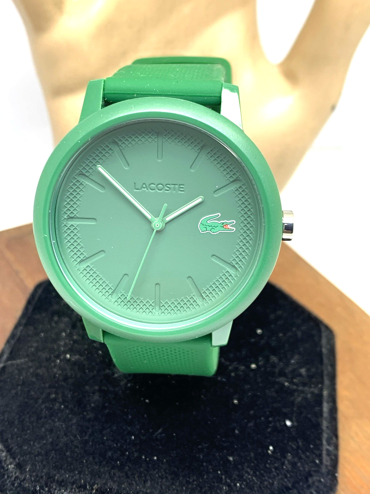Lacoste Men’s Watch 2011170 Quartz Green Dial Rubber Band 42mm