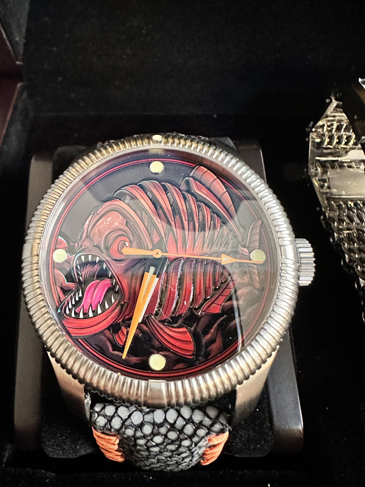 Ocean Crawler Piranha Hand-crafted Ceramic-Enamel Dial Dive Watch