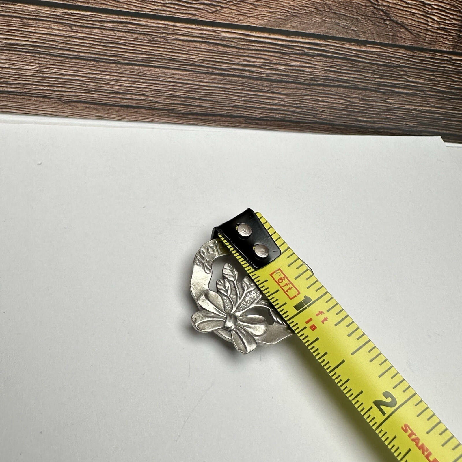 Hope Rose Longaberger 2004 10 Years of Giving Pewter Anniversary Brooch Pin