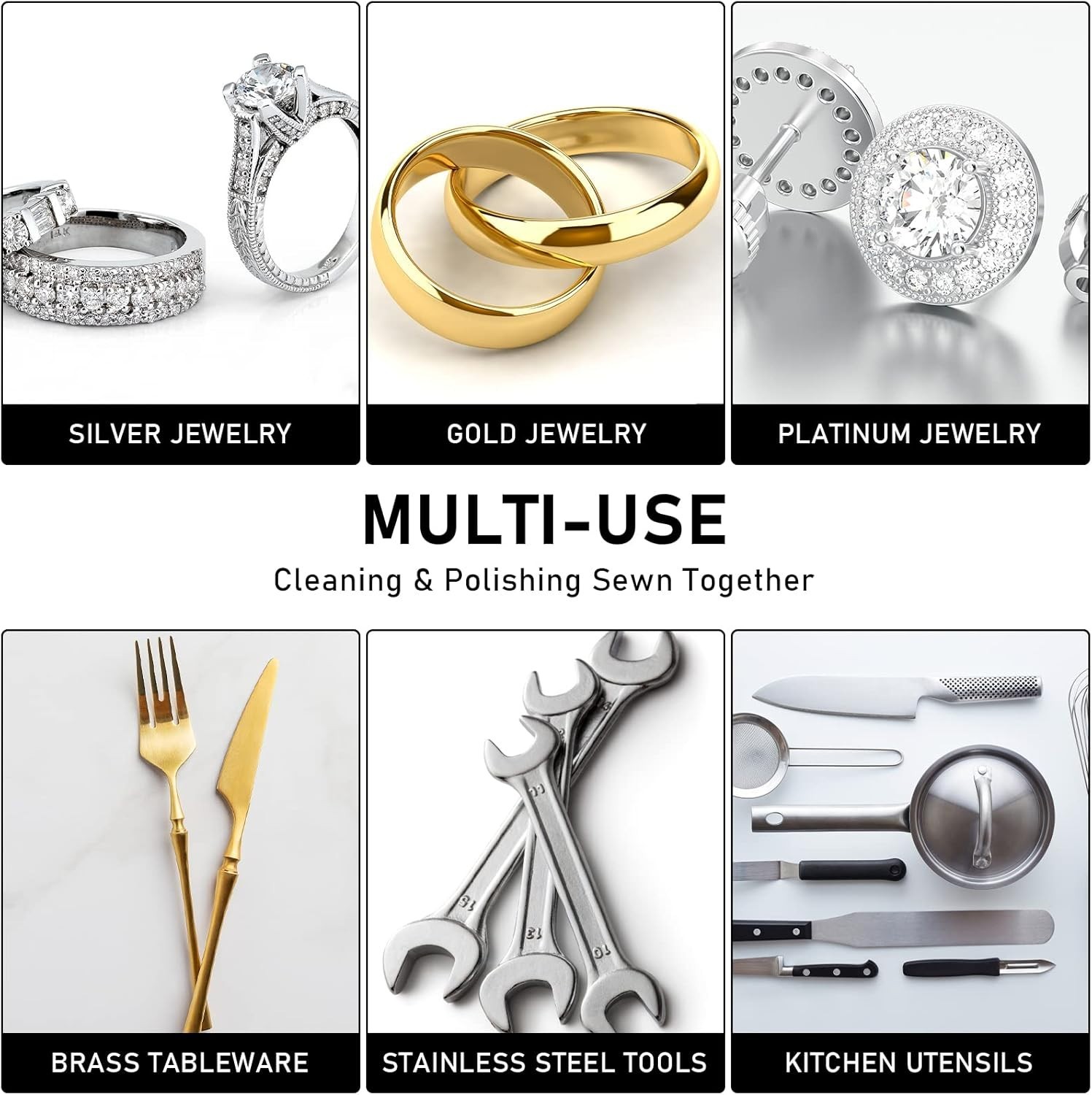 Professional Quality Silver Polishing Cloth – Essential Jewelry Care Set 14″x11″