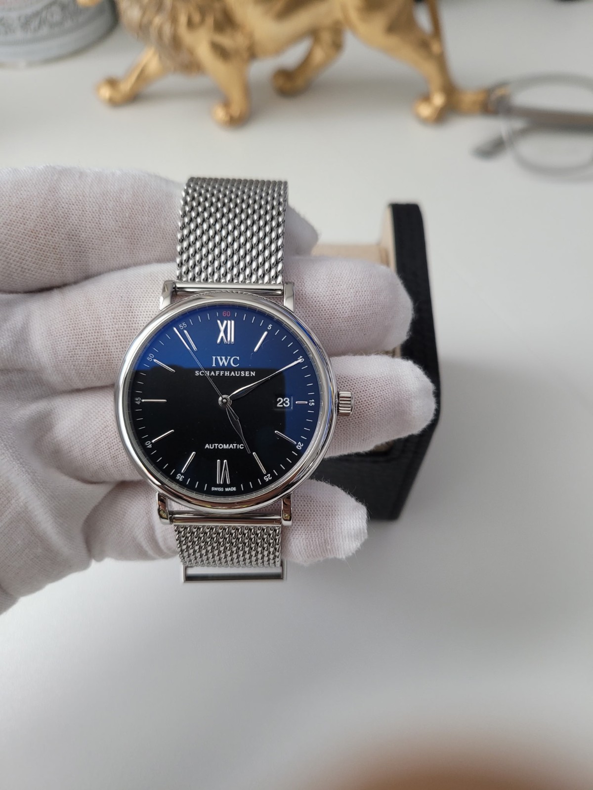 IWC Portofino Automatic IW356506 Blue Dial 40mm Full Set 2021 Warranty Card