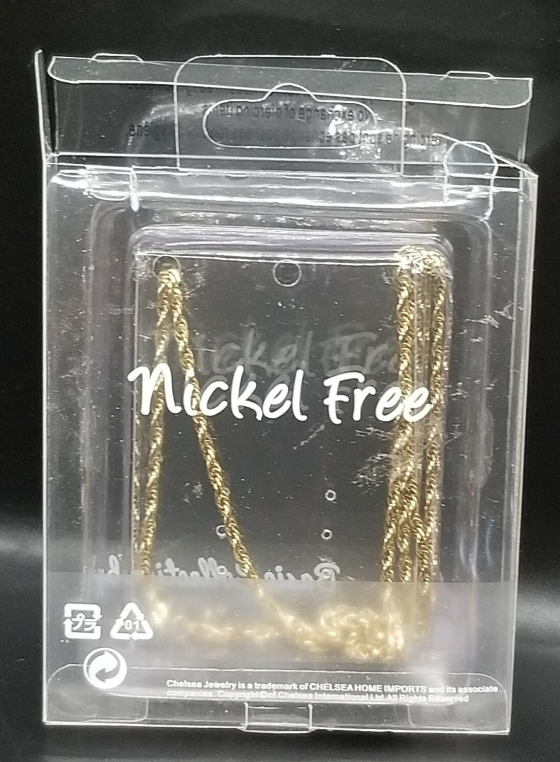 Goldtone 18″ Rope Chain Basic Collection By Chelsea Jewelry Nickel Free