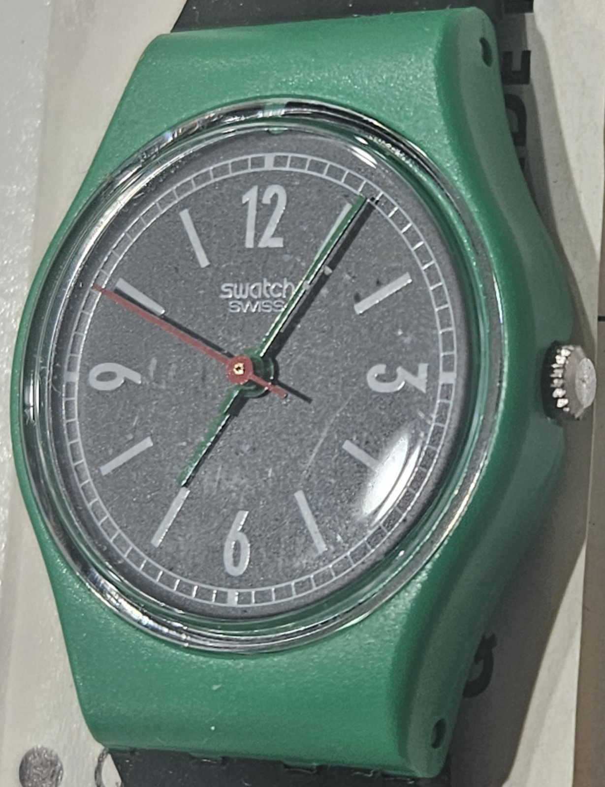 Swatch Watch Carlisle Vintage 1986 Swiss Pop Womens Ladies Quartz 25mm PN# LG103
