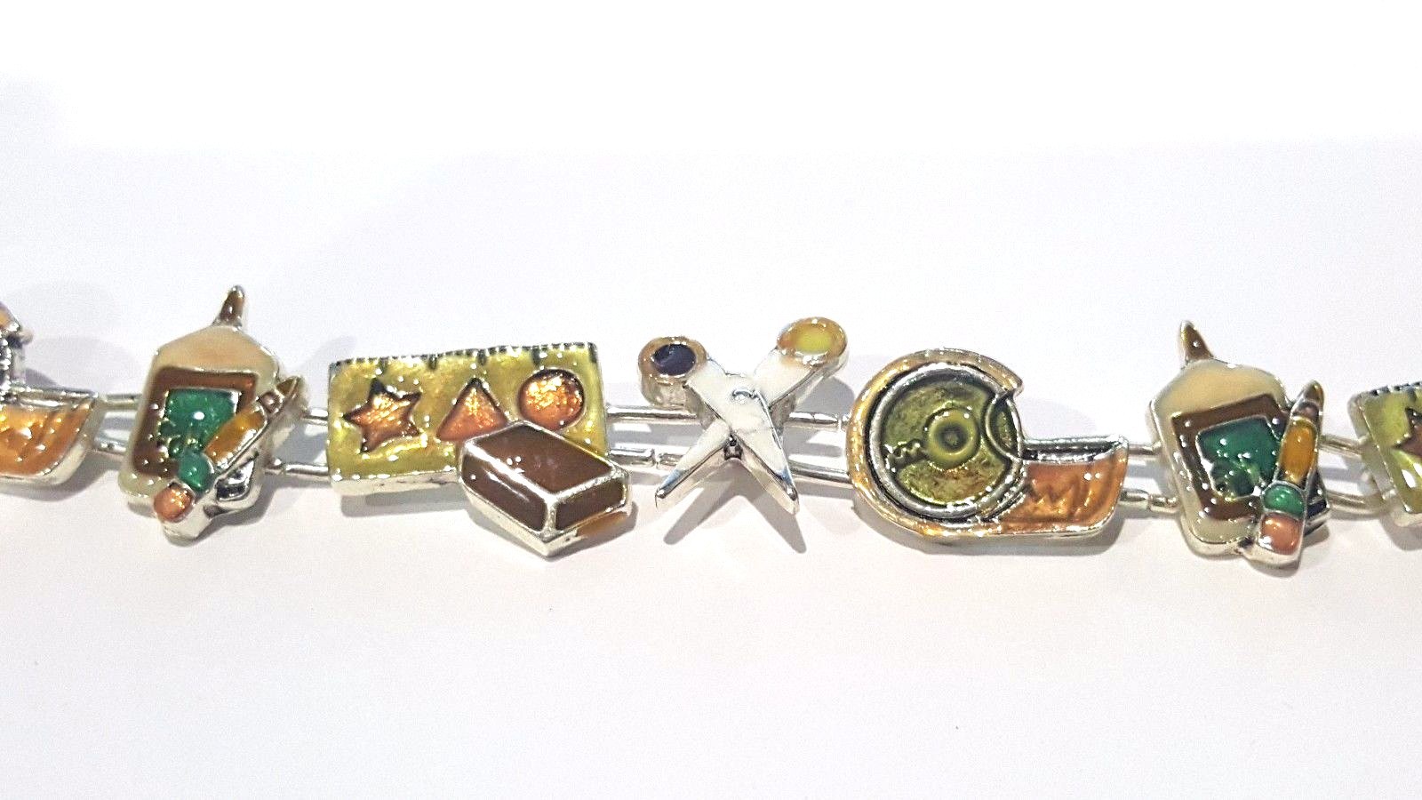 NEW SCHOOL Scrap booking crafts magnetic BRACELET