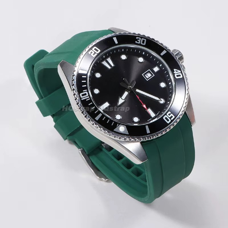 20mm 22mm Rubber Strap Curved End Silicone WatchBand for Swatch Omega Moonswatch