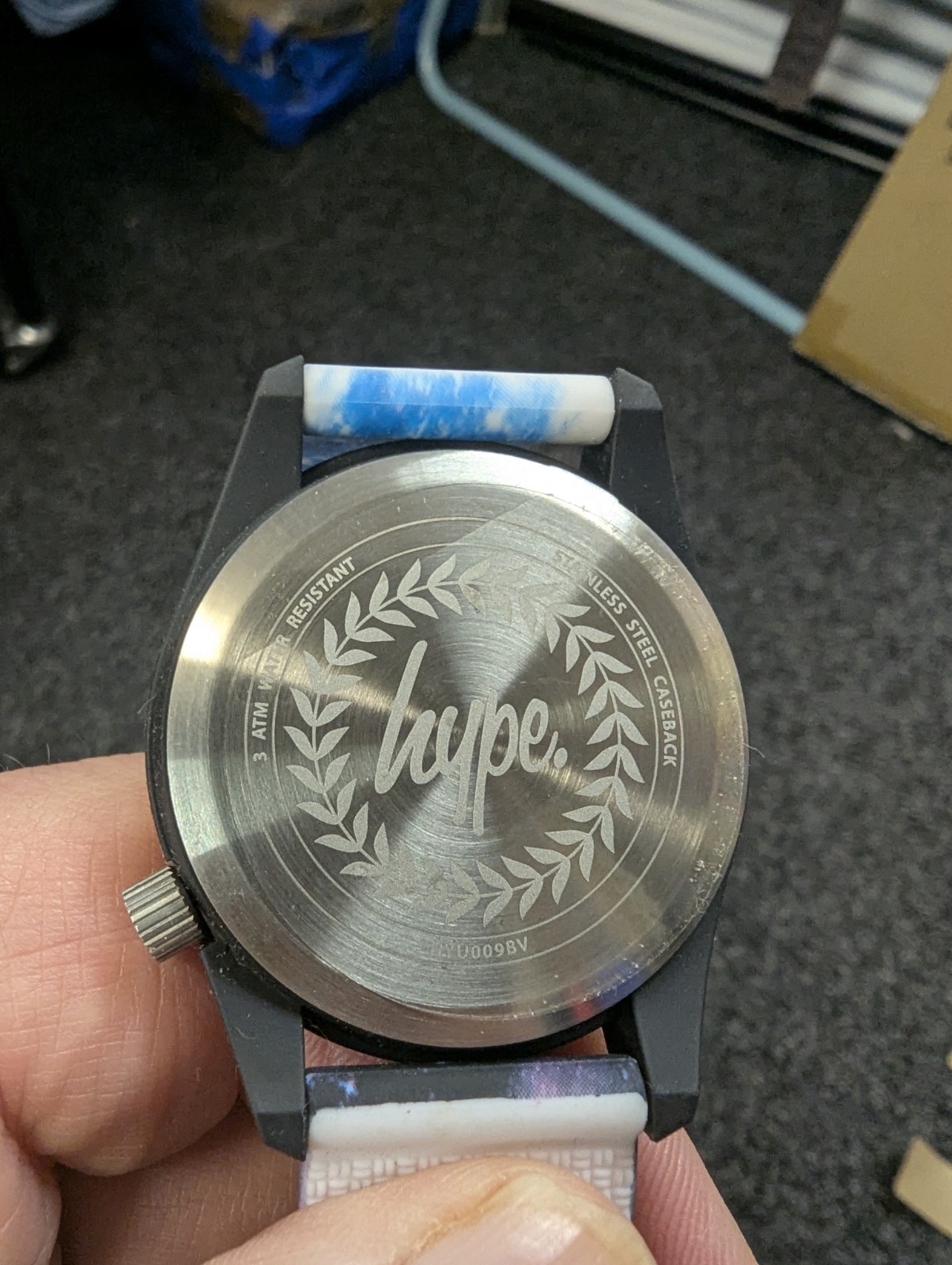 HYPE SILICONE STRAP WRIST WATCH ADULT UNISEX SPLASH PROOF GALAXY SILICONE STRAP