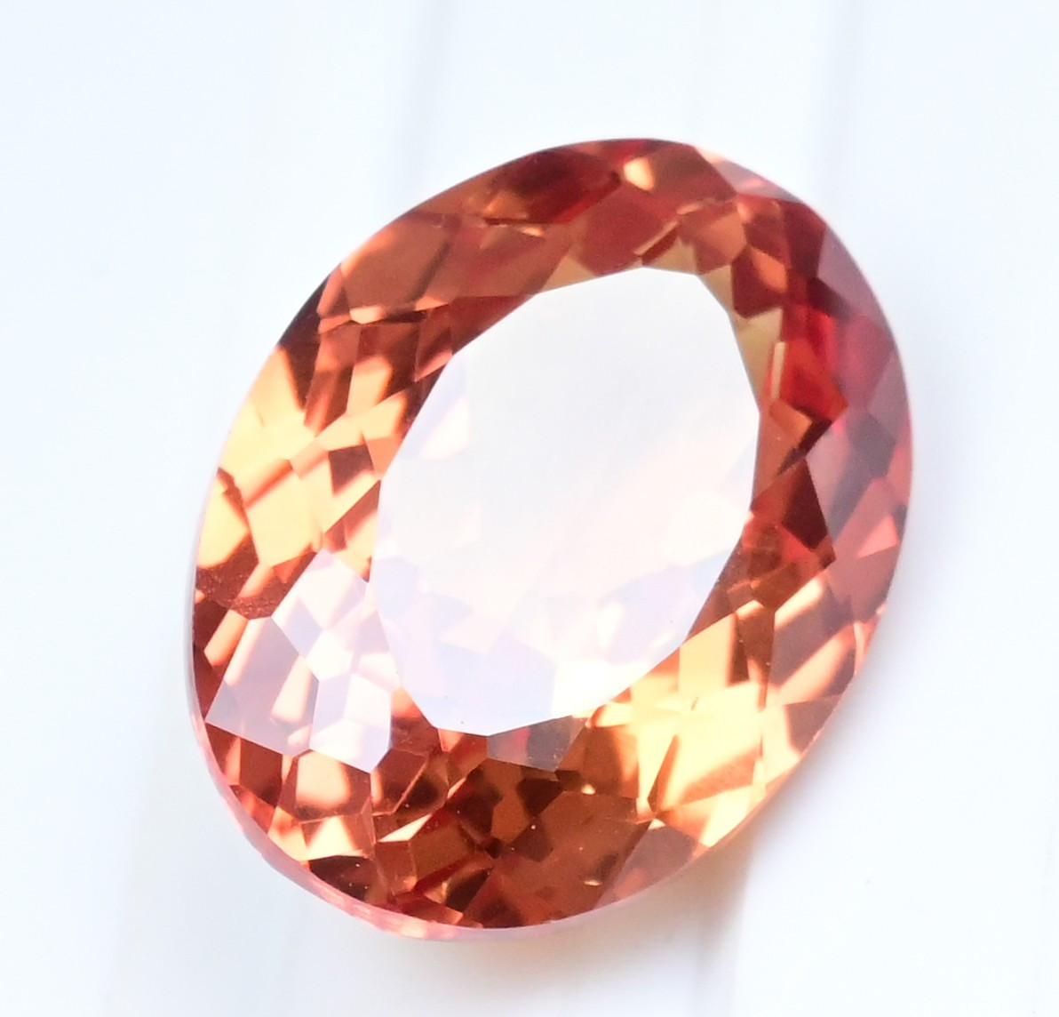 Flawless Natural Imperial Topaz 19.80 Ct Oval Untreated Certified Gemstone