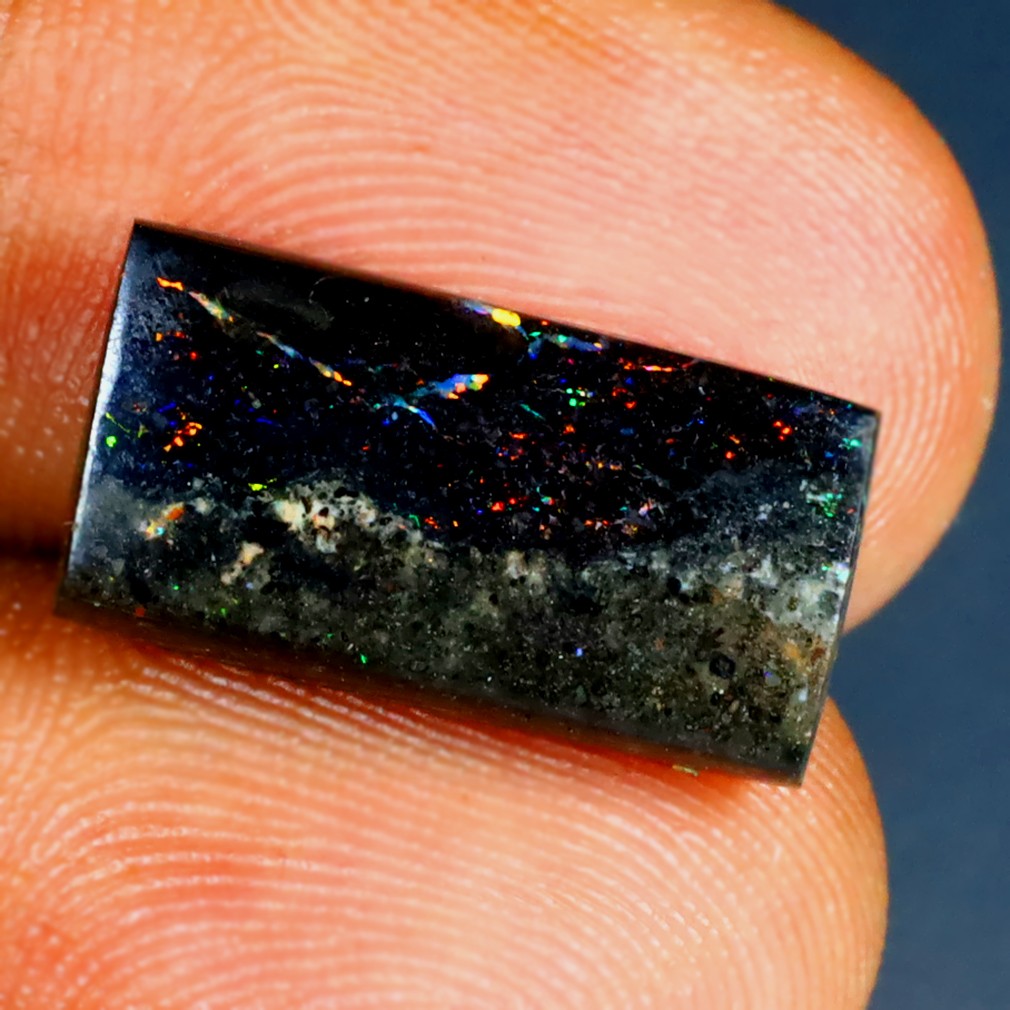 4.39 ct Emerald (16 x 9 mm) (Un-Heated) Australia Boulder Matrix Opal Gemstone