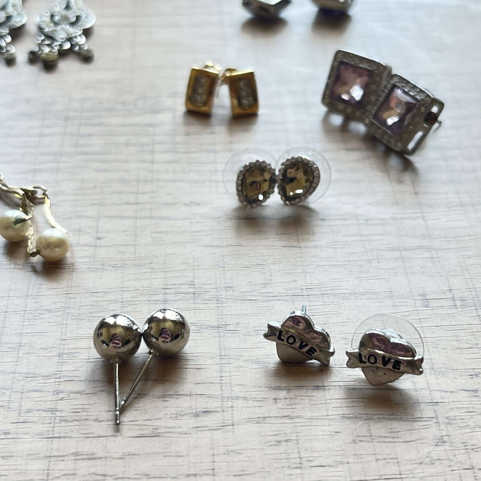 31 Pairs 1/2 LB Earrings Craft AS IS Lot Wearable READ