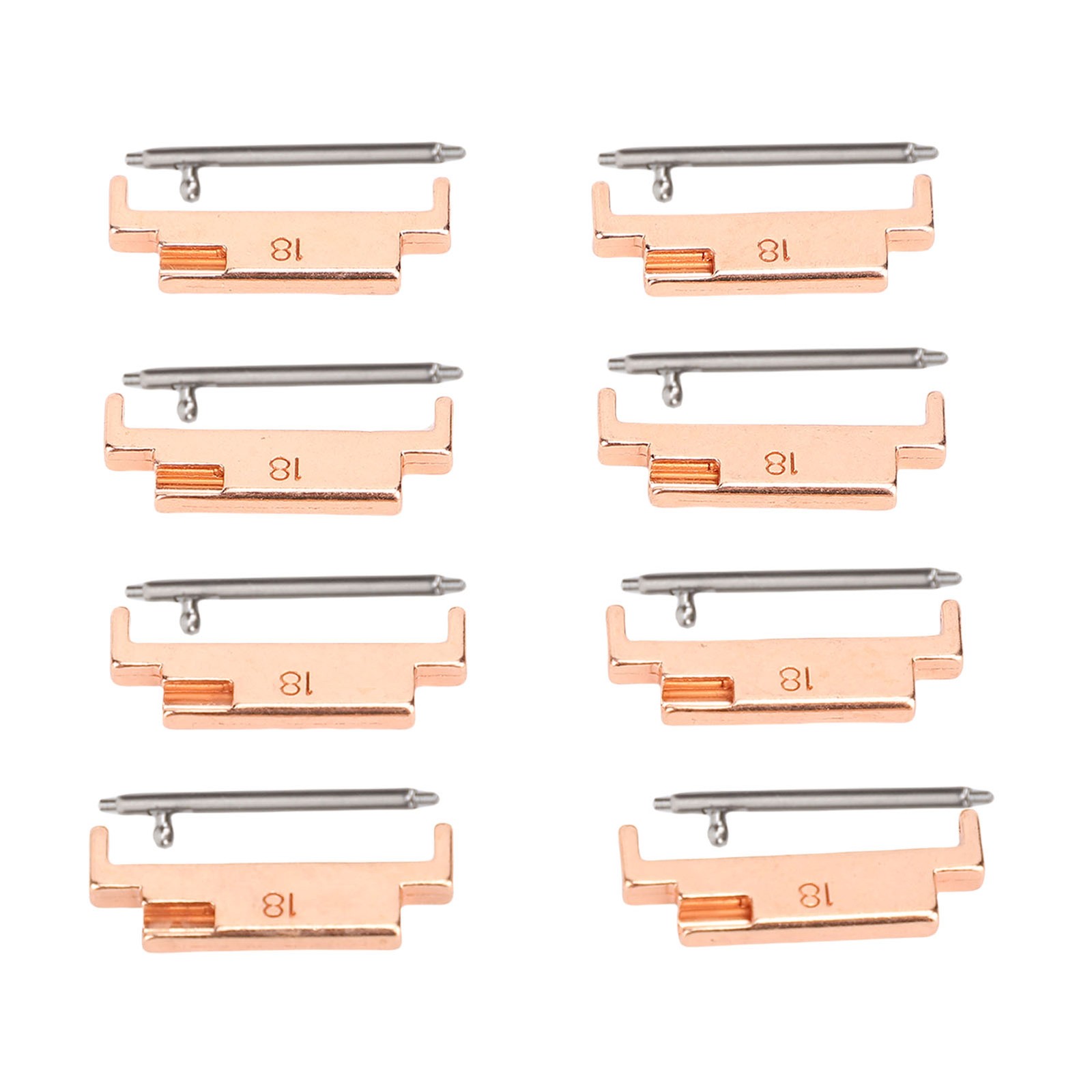 4 Pairs Band Adapters And Lugs Metal Connection Adapter For 18-22mm Watch Strap
