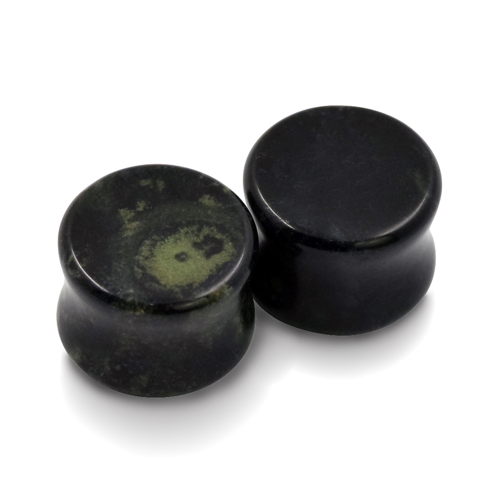 Pair Natural Stone Ear Plugs Flesh Tunnels Gauges Piercing Jewelry 2g-5/8″