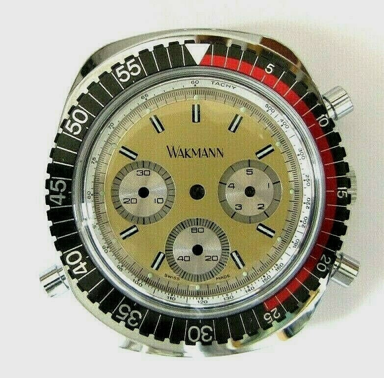 BFG 597 Flyback Chronographe case 60’s with dial WAKMANN. NOS, swiss made