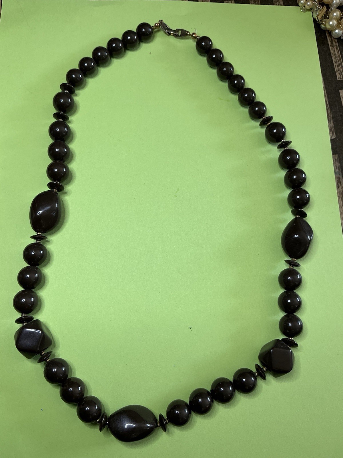 Women’s Mixed Lot 2-Piece Beaded Necklaces, Brown & White Beads