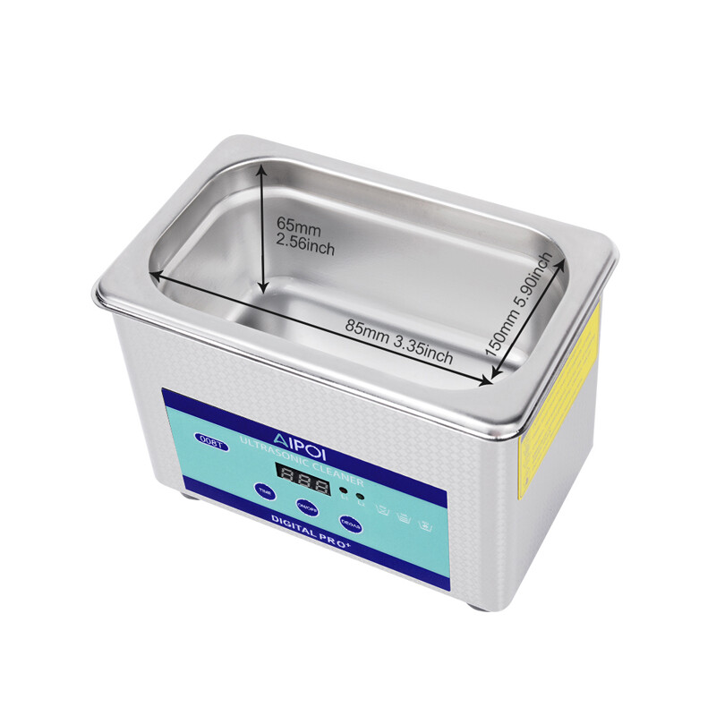 AIPOI 0.8L Ultrasonic Cleaner Digital Sonic Cleaning Equipment Stainless Steel