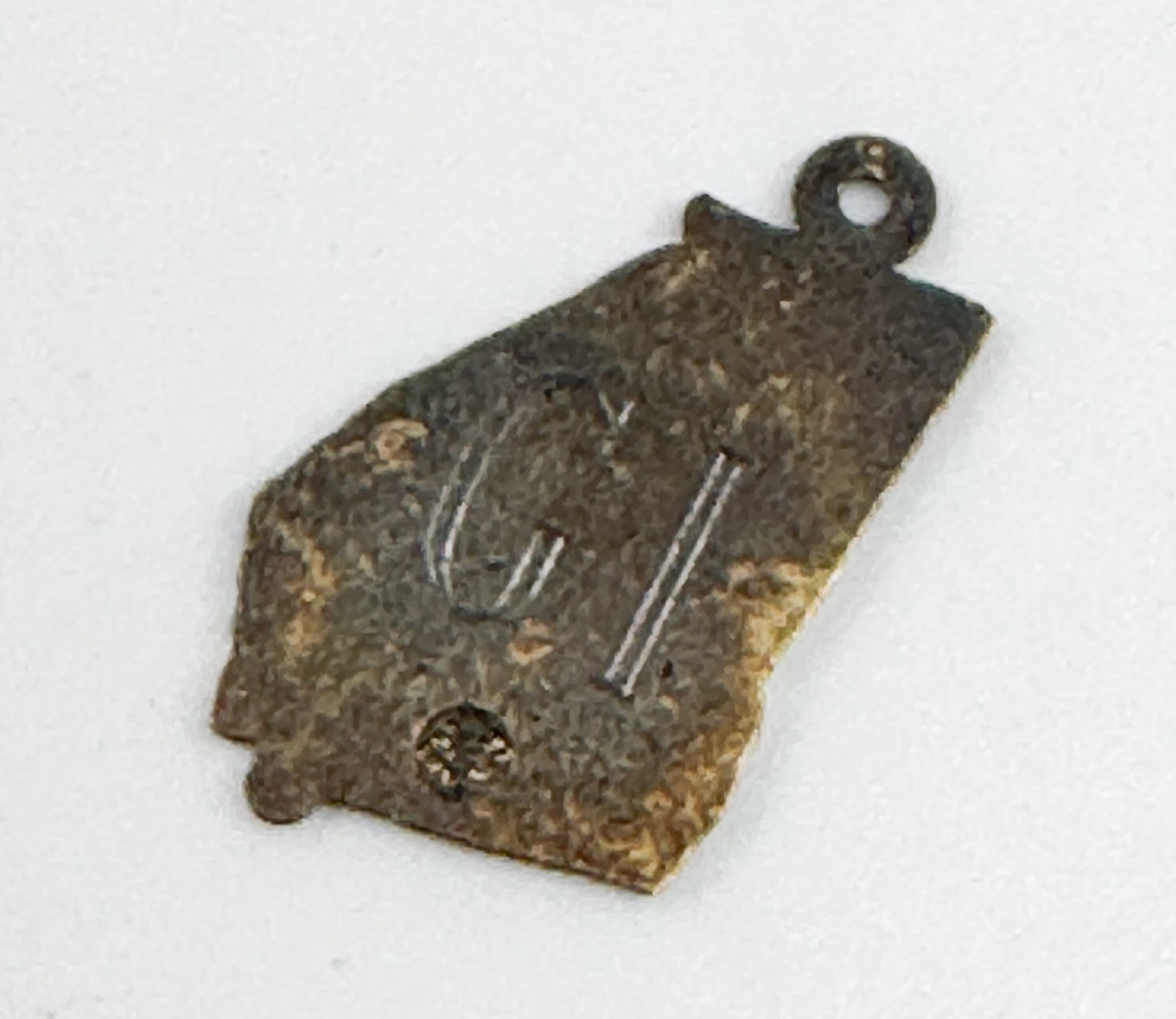 GI Rishi Alexander Georgia Peach State Sterling Silver Gold Plate Pendant Charm