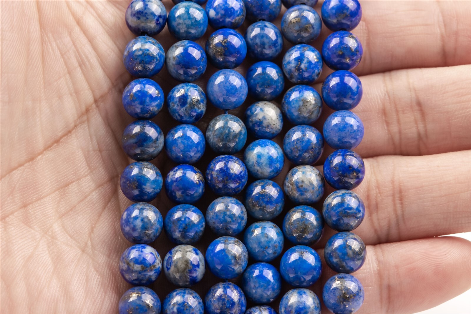 8MM Genuine Natural Blue Lapis Lazuli Beads Grade A Round Loose Beads