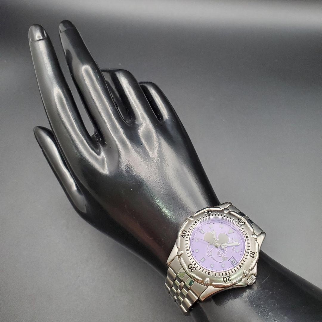 Disney Mickey Unlimited Purple Dial Diver Style Watch Y2K Vintage New Battery