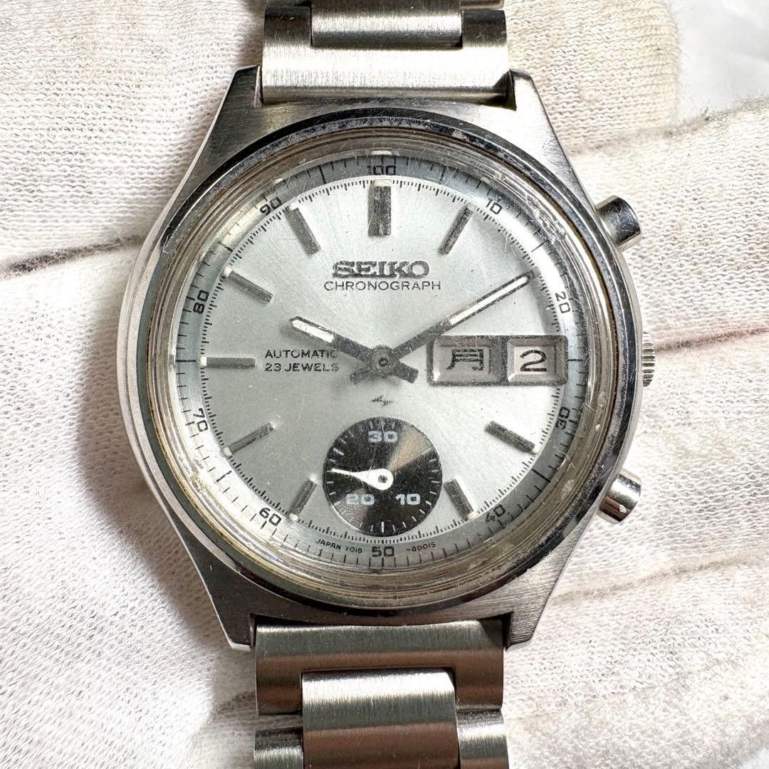 [B1P] Seiko 7018 8000 Automatic Flyback Chronograph 23J Jan 1973 [x7r]