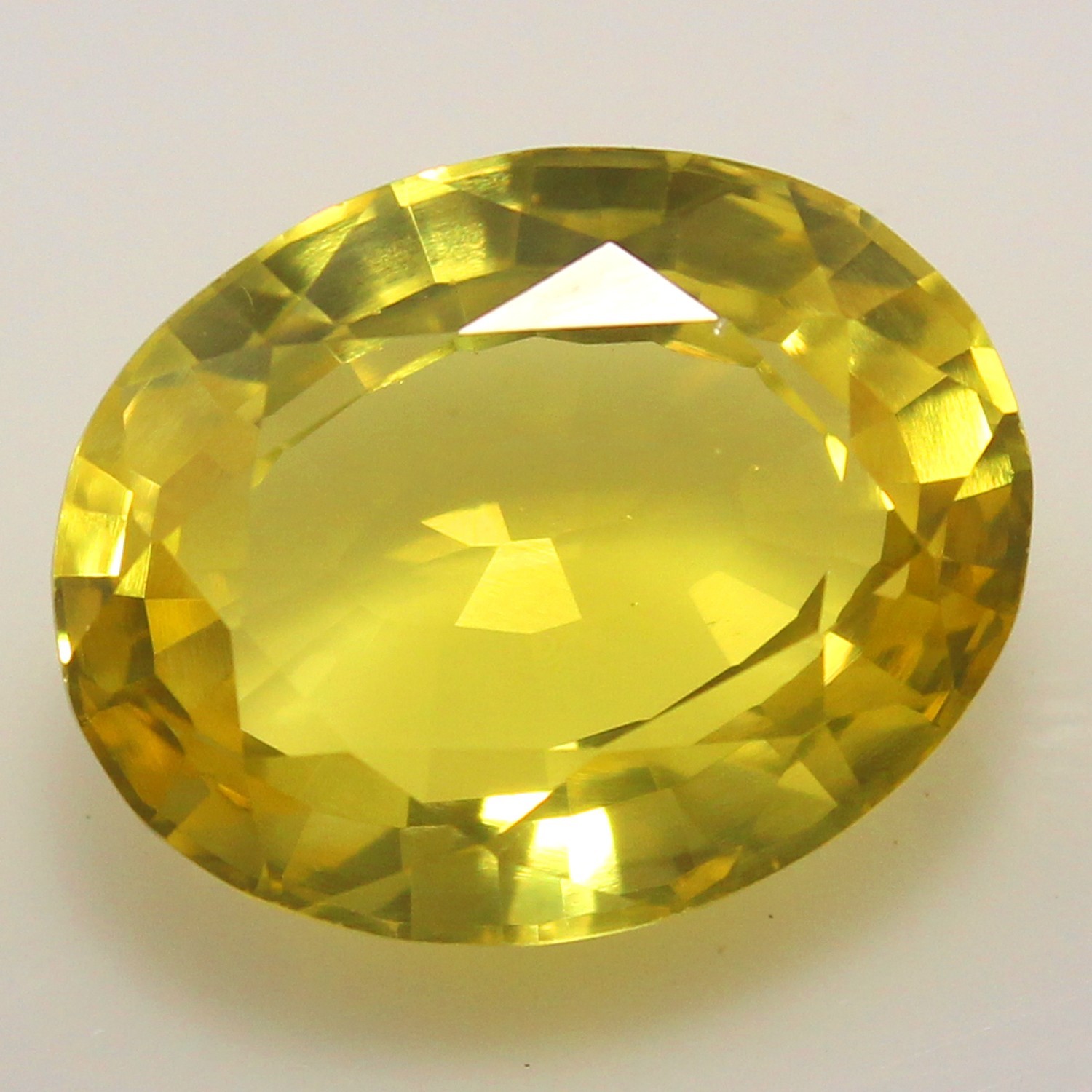 Natural 9.8 Ct Certified Ceylon Yellow Sapphire 14×11 MM Oval Cut Gemstones
