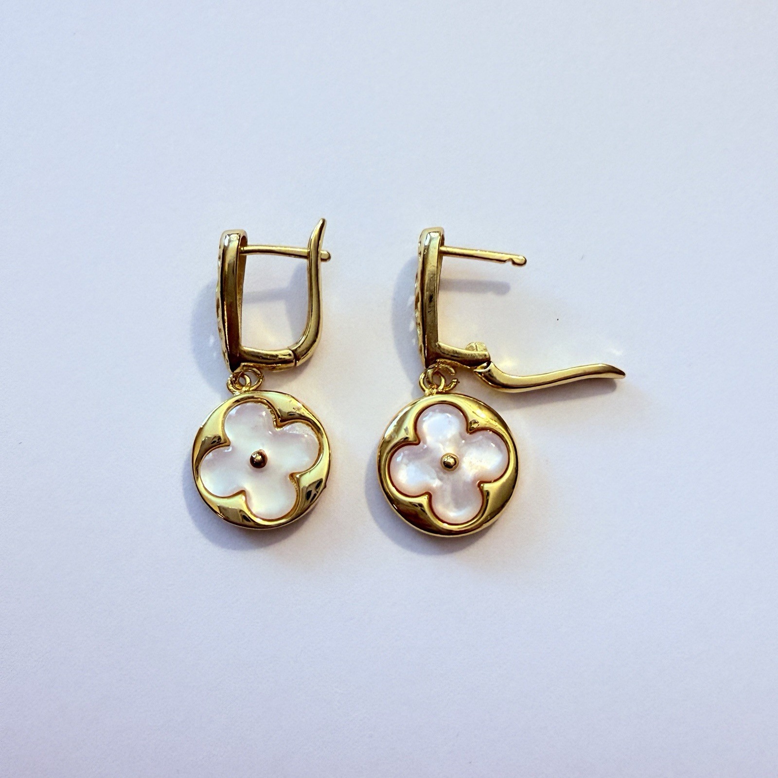 Designer Gold Filled Earrings Made From Charms Zipper Pulls Upcycled CUTE!