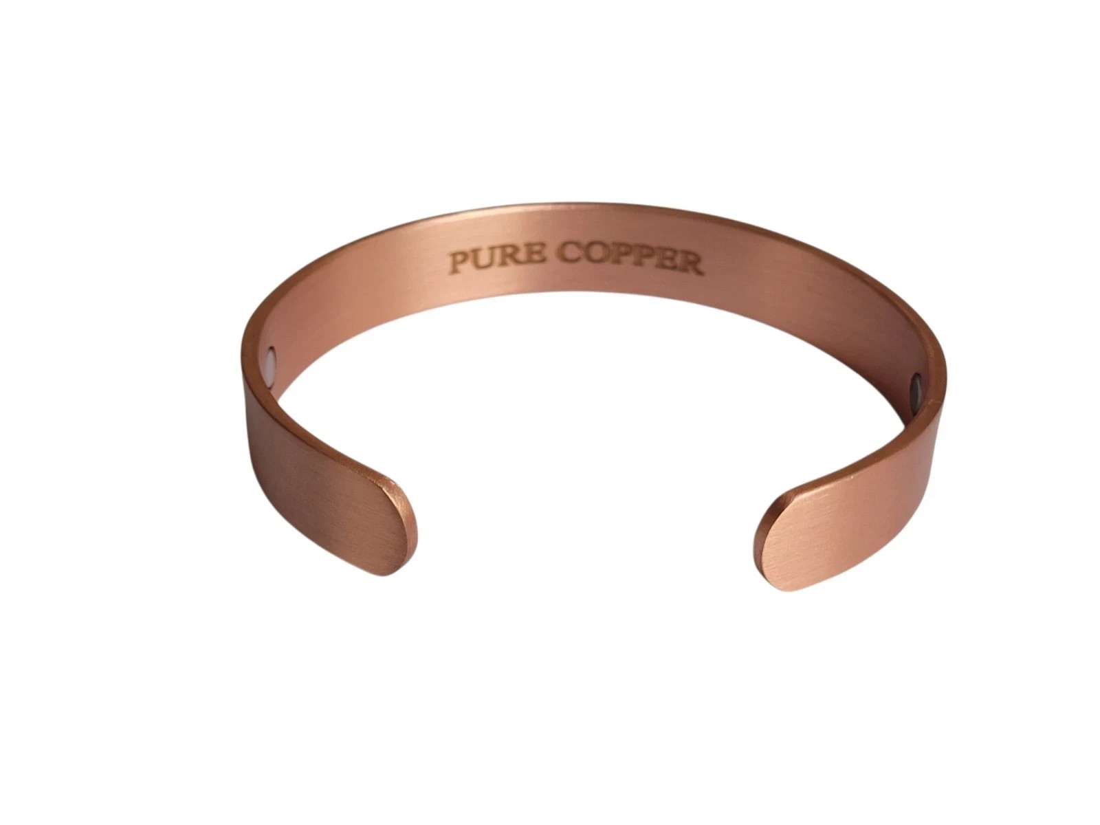 Pure Solid Copper Magnetic 12mm Cuff Bracelet Masonic Freemason
