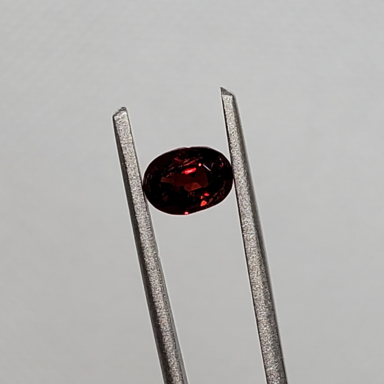 Loose Natural Unheated Burma Red Spinel 1.06 Ct Oval GIA Cert