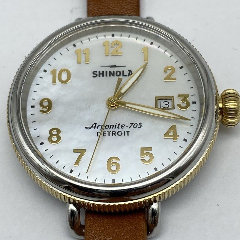 Women’s Shinola Argonite 705 Detroit Stainless Steel 38mm Watch 50g