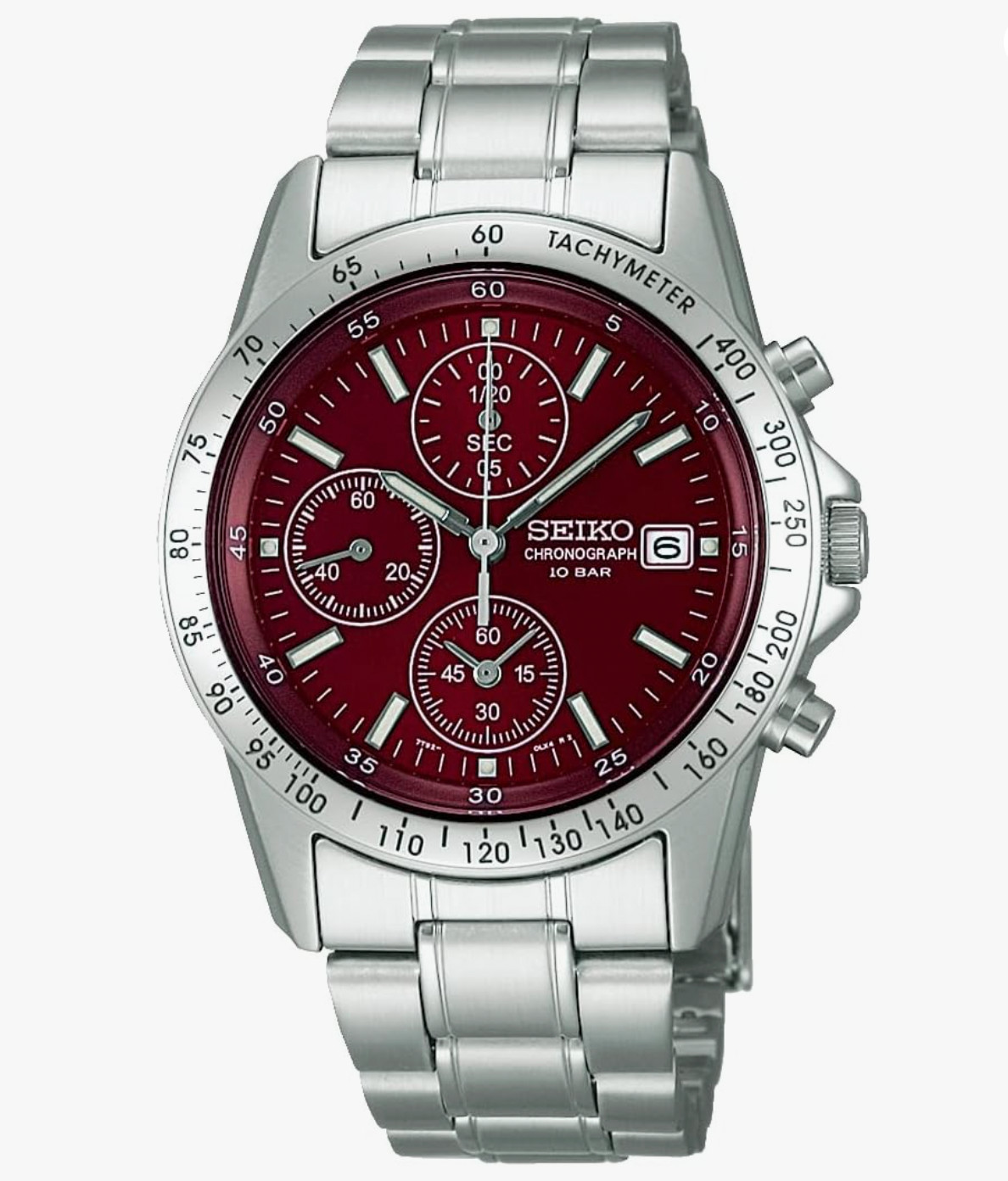 SEIKO SPIRIT SBTQ045 Chronograph RED Quartz Men’s Watch in Box New from Japan