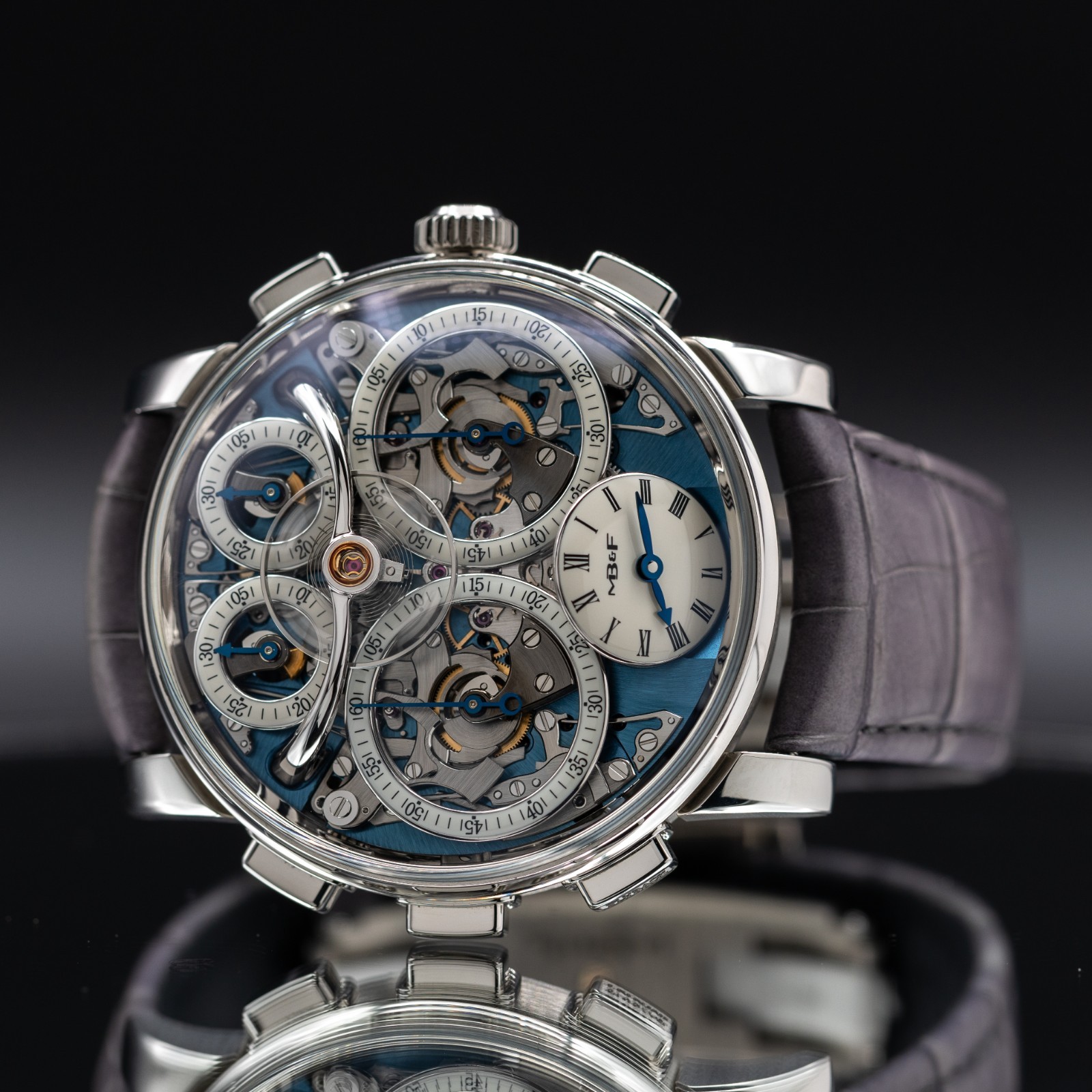 MB&F Legacy Machine(LM) Sequential Flyback Platinum Dual Chrono Flyback 10.PL.BU