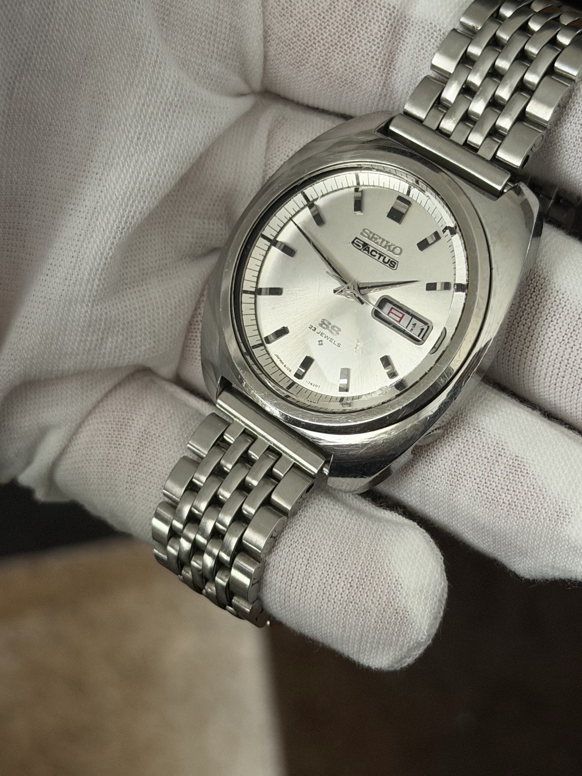 Rare Vintage Seiko 5 Actus 6106-7420 Men’s Automatic Dress Sports Watch JDM 60s