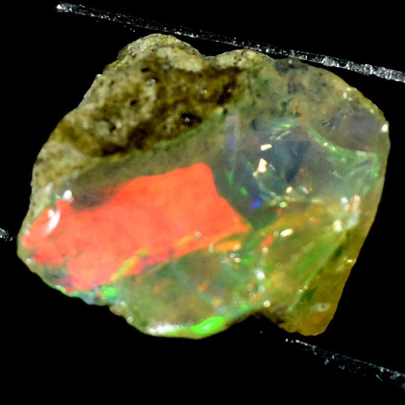 Ethiopian Fire Opal 100% Natural Amazing Color Flash Gemstones Rough 10.80Cts.