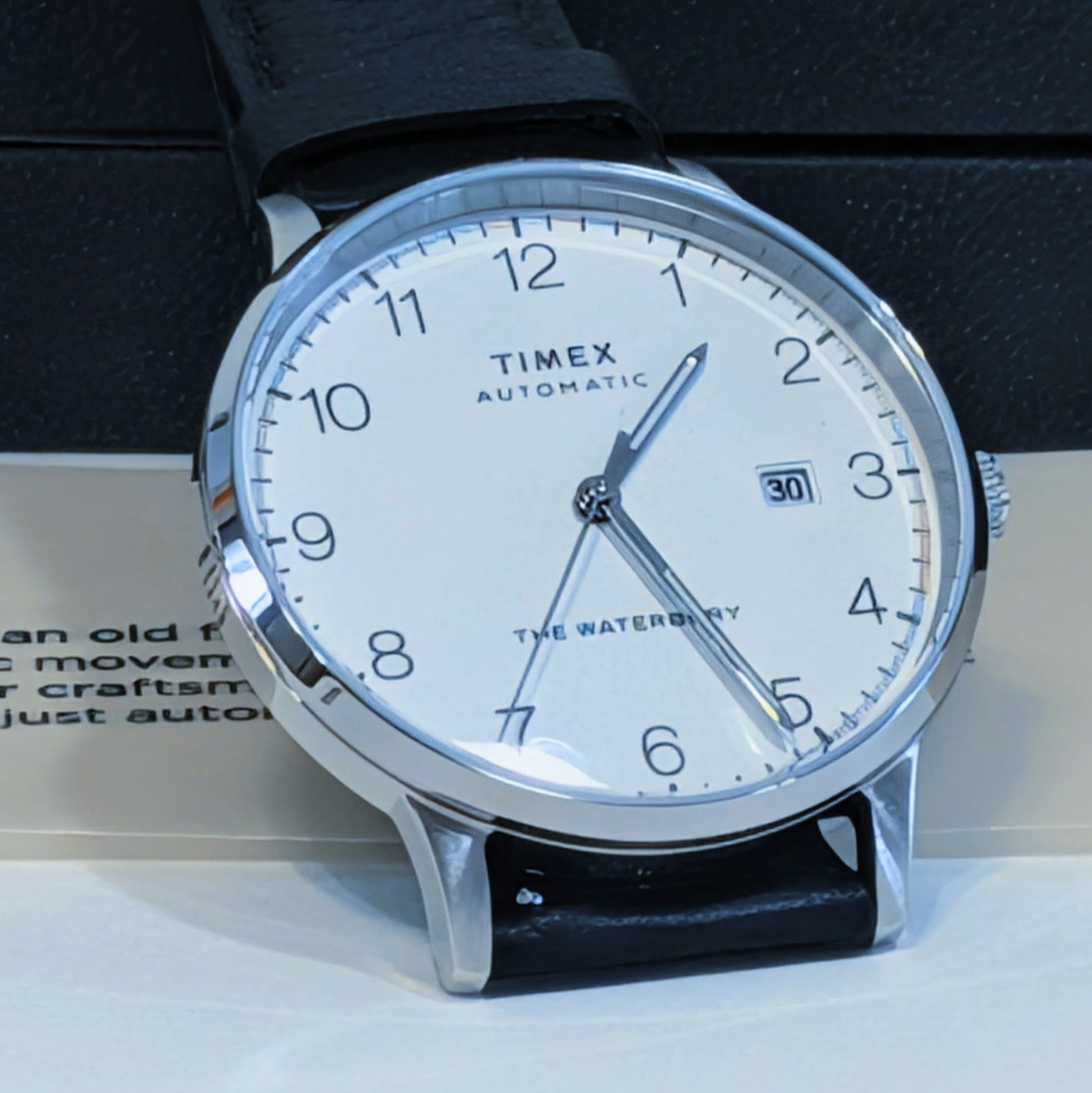 Timex Waterbury Classic Automatic Men’s Watch in Retro Minimalist White