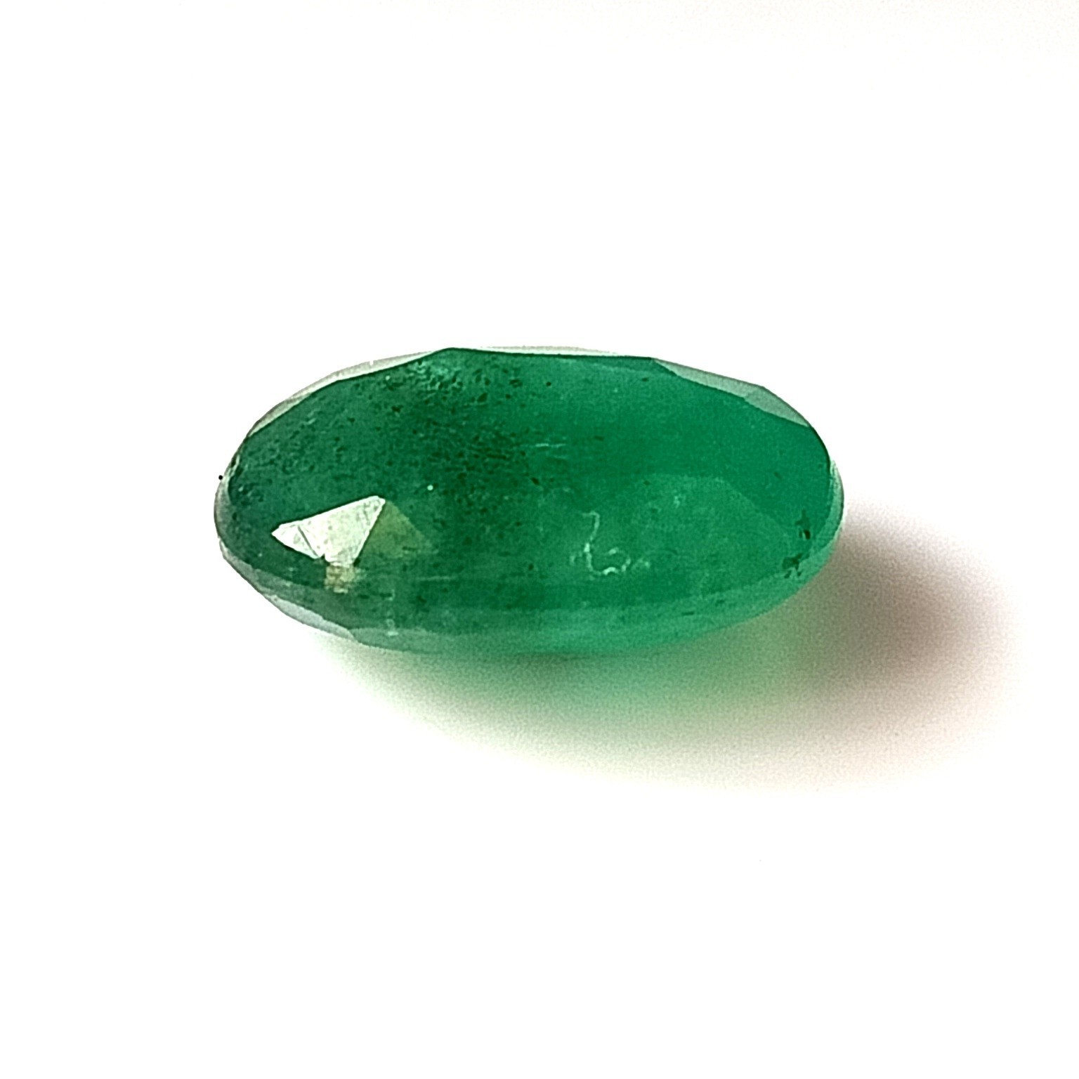 4.05 Carat Natural Untreated Emerald Oval Cut Faceted Loose Gemstone 9.7X12.5 mm