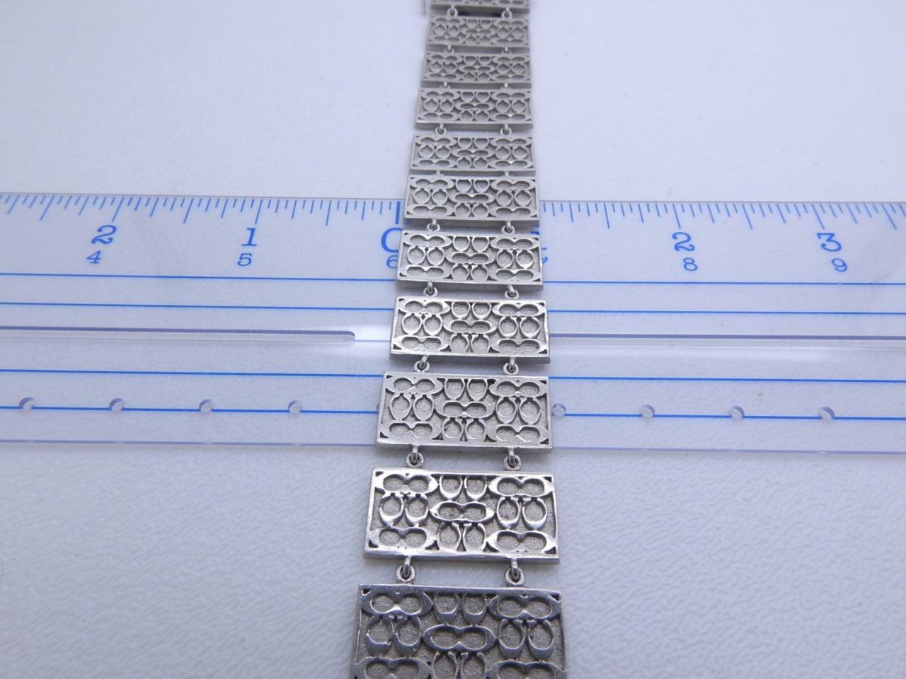 Palladium Link Bar Bracelet 52 grams 1″ Inch Wide 7.5” Inch Long Very Unique