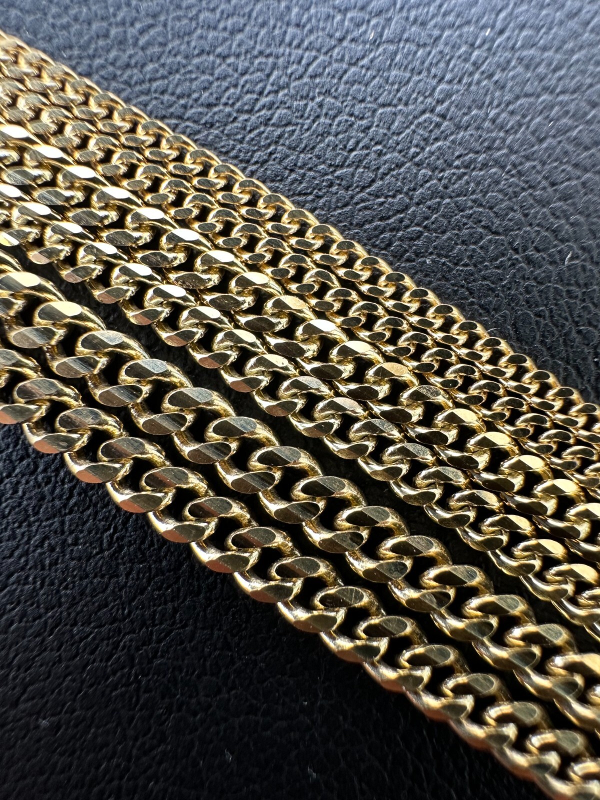 Men’s Ladies Solid 14k Yellow Gold Micro 1.5-3mm Miami Cuban Link Chain Necklace