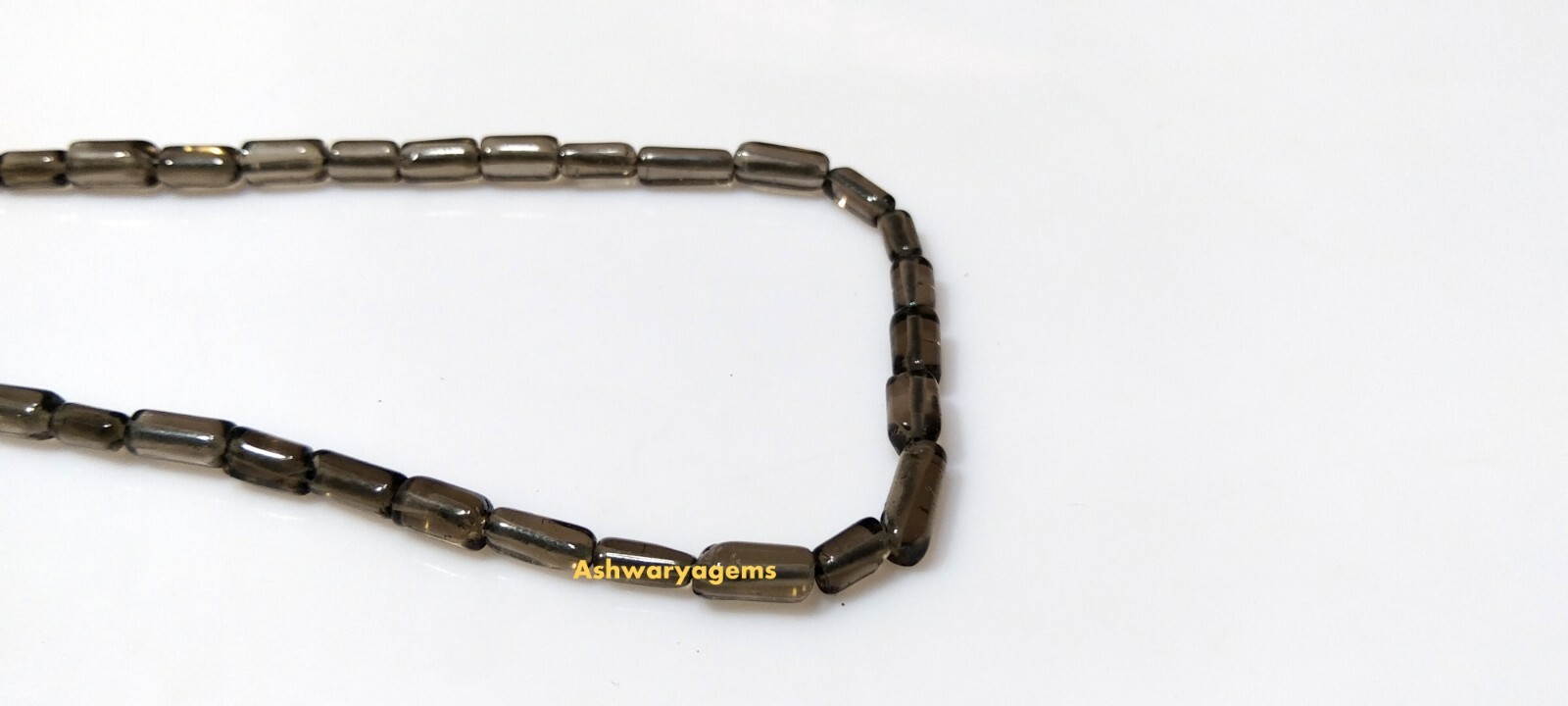 Smoky Quartz Tube 4×6-4x8mm Smooth Loose Gemstone Beads 14″Inch 1 Strand AG