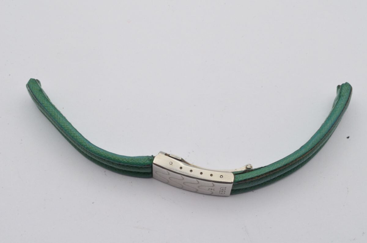 Ebel Sportwave Damen Leder Armband 15Mm Mit Faltschließe Vintage