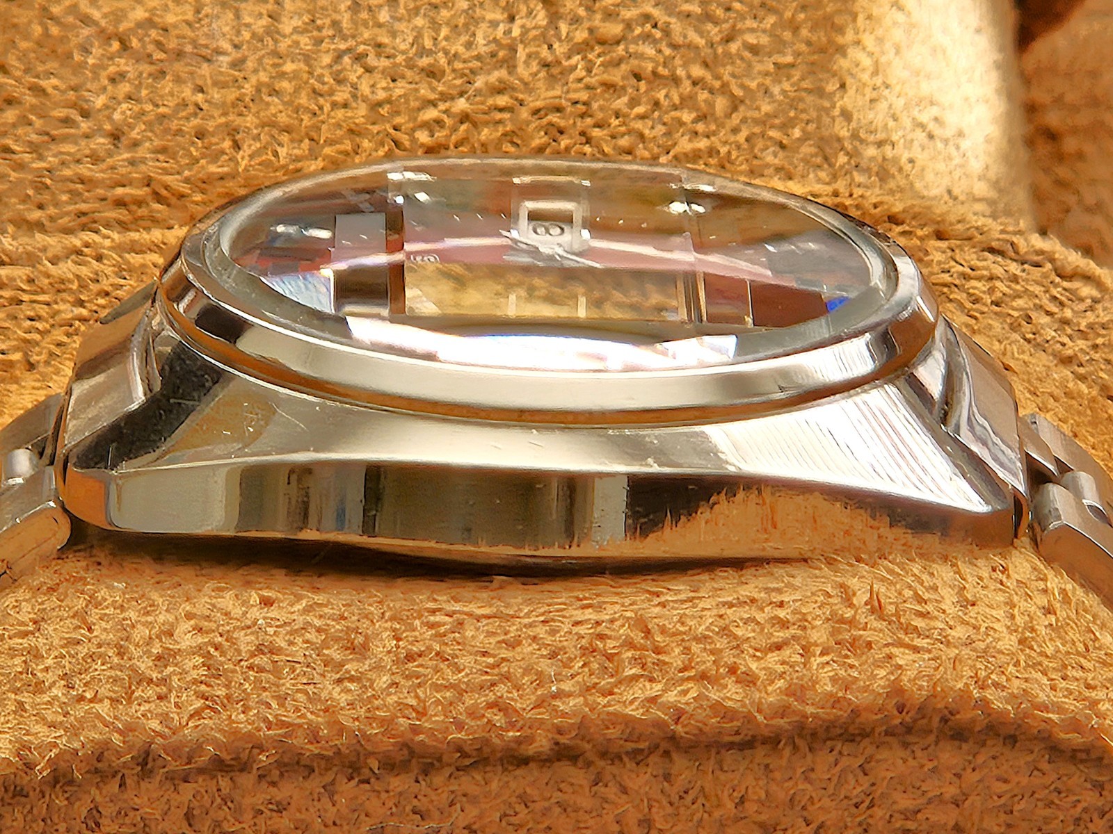 Vintage 1974 Seiko 5 Actus 7019-7350 Burgundy JDM Serviced, NOS Faceted Crystal