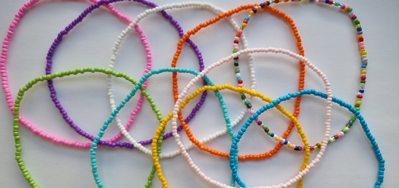 10 Pcs Extra Large Anklet Ladies Ankle Bracelet 12inch Stretchy Seed Bead Dainty