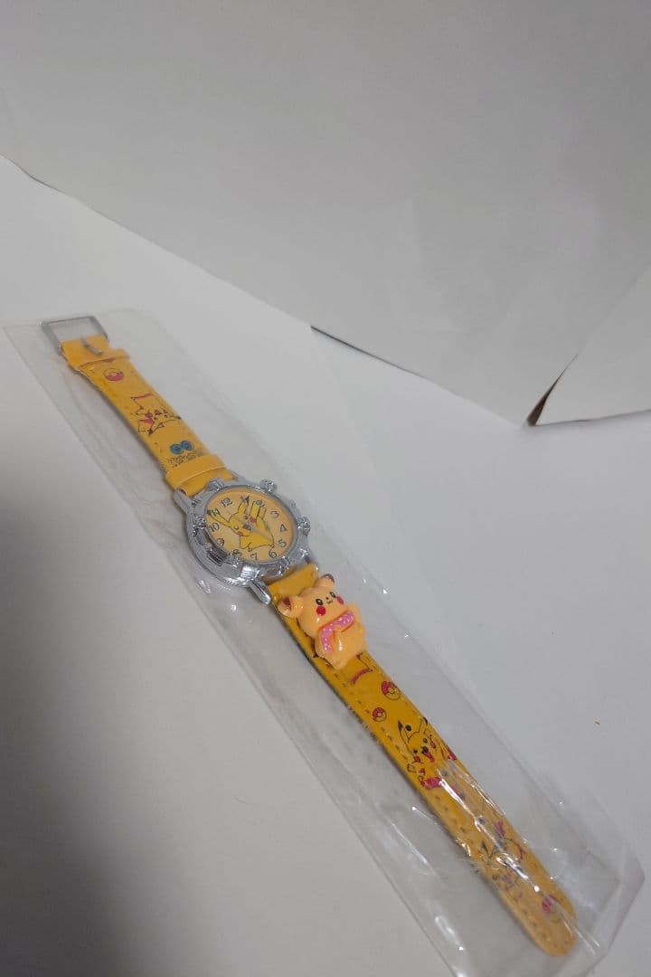 Pokemon Pikachu Watch Character Analog Yellow Rare Kids Cute Japan New Unopened