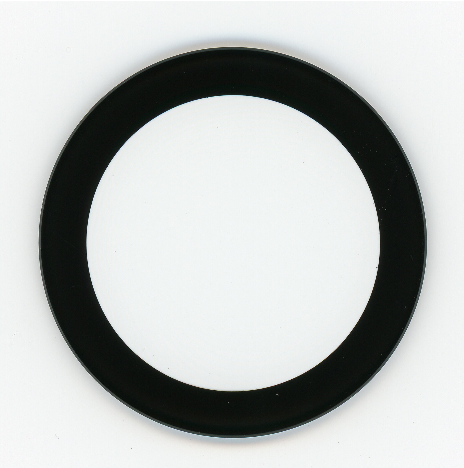 Movado Bold crystal replacement 37.4 mm x 2.5 mm Black border 2.8 wide
