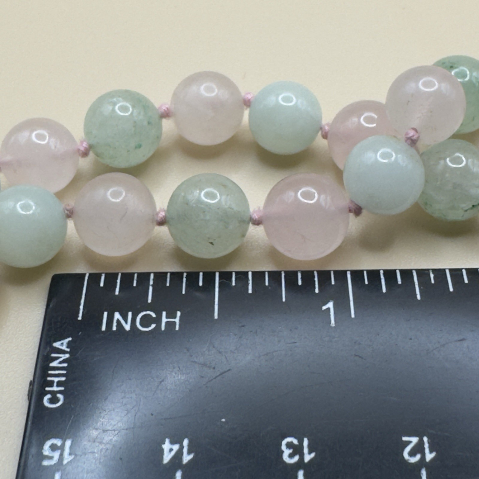 Pink And Green Gemstone Necklace Set, 24in Clasp And 32in Endless Strand